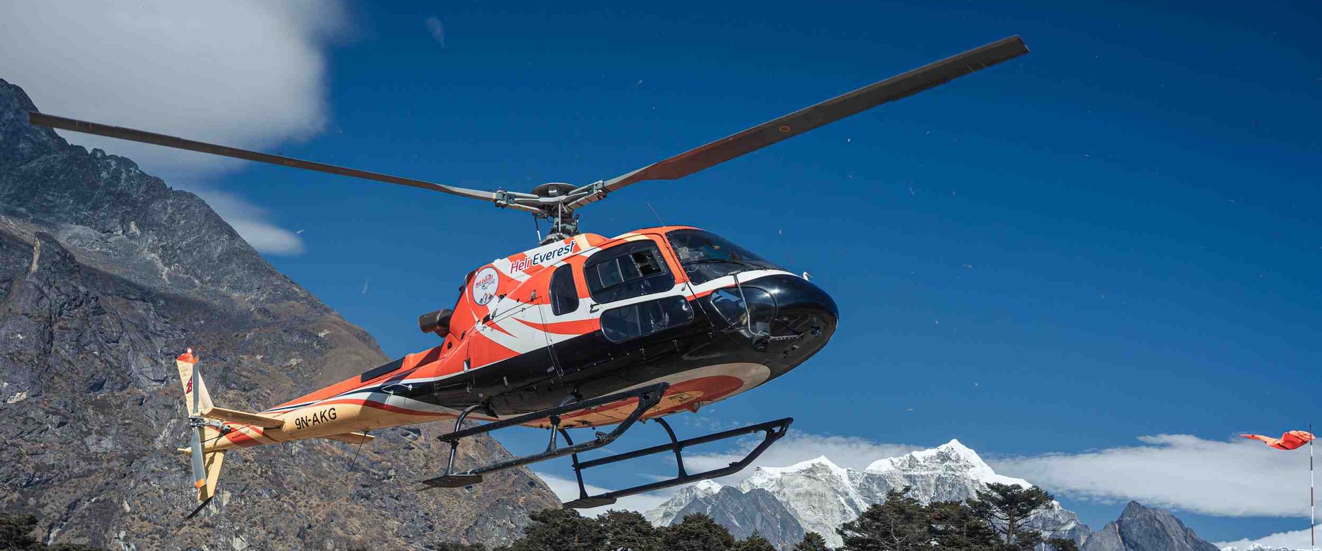 Scenic Mountain Flight by Helicopter
