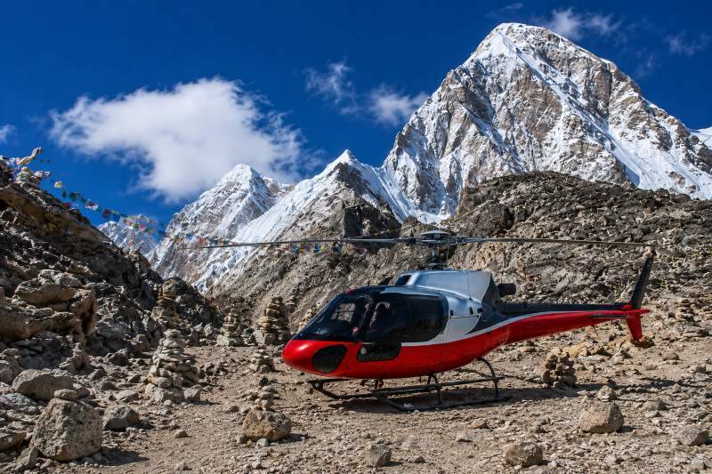 Kathmandu to Dole Helicopter Flight