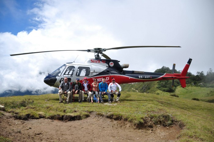 Simikot Transfer by Helicopter